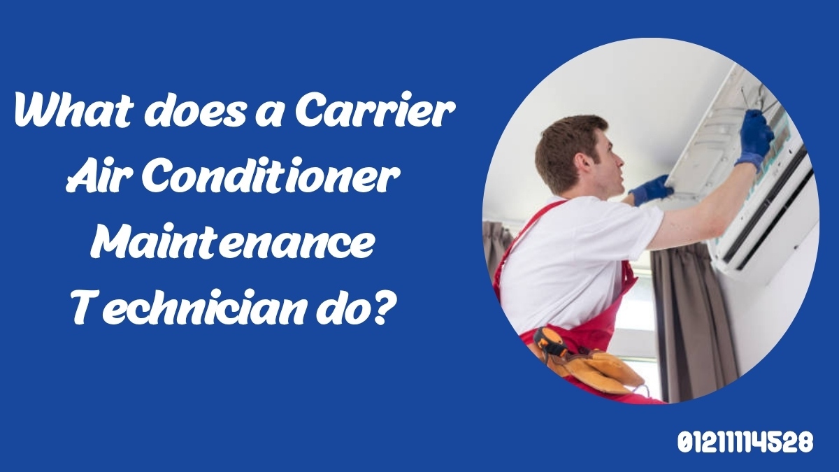 What does a Carrier Air Conditioner Maintenance Technician do?